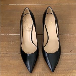 Kate Spade pointed toe leather heels - 9.5